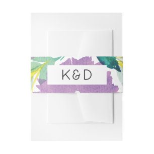 Bandeau De Faire-part Floral Blossom Faire-part de mariage Belly Band