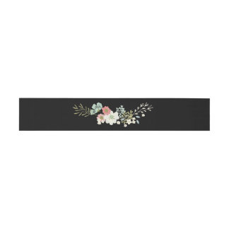 Bandeau De Faire-part Floral Garden Wedding Napkin Bands