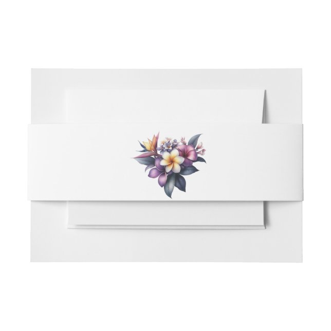 Bandeau De Faire-part Floral-Mariage tropical (Devant Example)