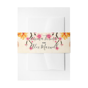Bandeau De Faire-part Floral romantique   Faire-part de mariage Belly Ba