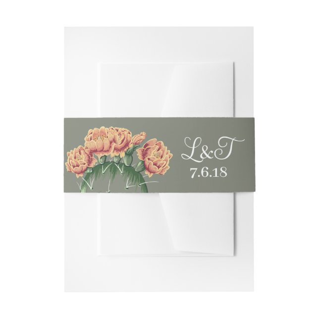 Bandeau De Faire-part Flower Desert Cactus Prickly Pear Mariage (Devant example)