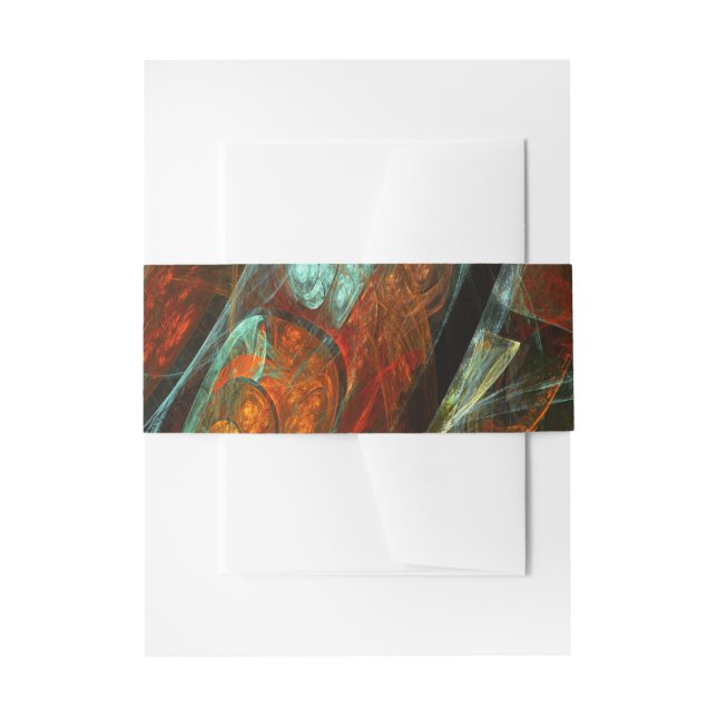 Bandeau De Faire-part Fractionner l'art Abstrait (Devant example)