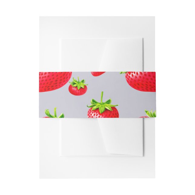 Bandeau De Faire-part Fraise (Devant example)