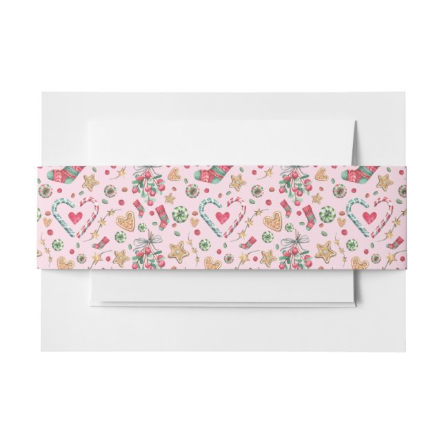 Bandeau De Faire-part Fun Christmas Cookies and Candies       (Devant Example)