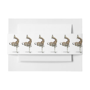 Bandeau De Faire-part Funny Sporty Giraffe