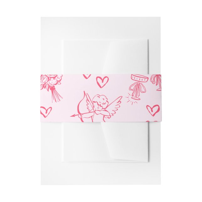 Bandeau De Faire-part Galentine’s Day Valentine Girly Invitation (Devant example)