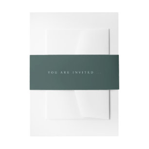 Bandeau De Faire-part GRACE Modern Blue/Turquoise Invitation Bande de ve