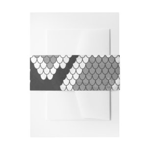 Bandeau De Faire-part Gris de serpent et gris clair