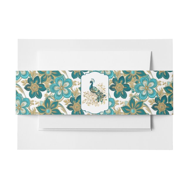 Bandeau De Faire-part Groupe Belly Invitation Peacock (Devant Example)