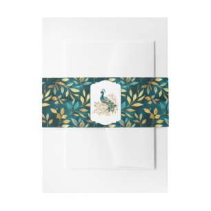 Bandeau De Faire-part Groupe Belly Invitation Peacock