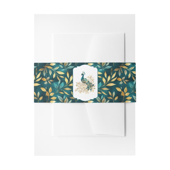 Bandeau De Faire-part Groupe Belly Invitation Peacock (Devant example)