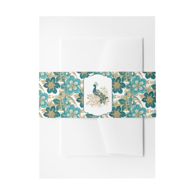 Bandeau De Faire-part Groupe Belly Invitation Peacock (Devant example)