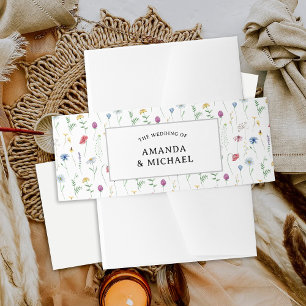 Bandeau De Faire-part Groupe de Faire-part de mariage fleur sauvage