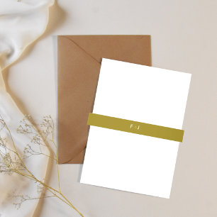 Bandeau De Faire-part Groupe de Faire-part de mariage moderne   Jaune fo