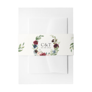 Bandeau De Faire-part Guirlande du bouquet   de Bourgogne