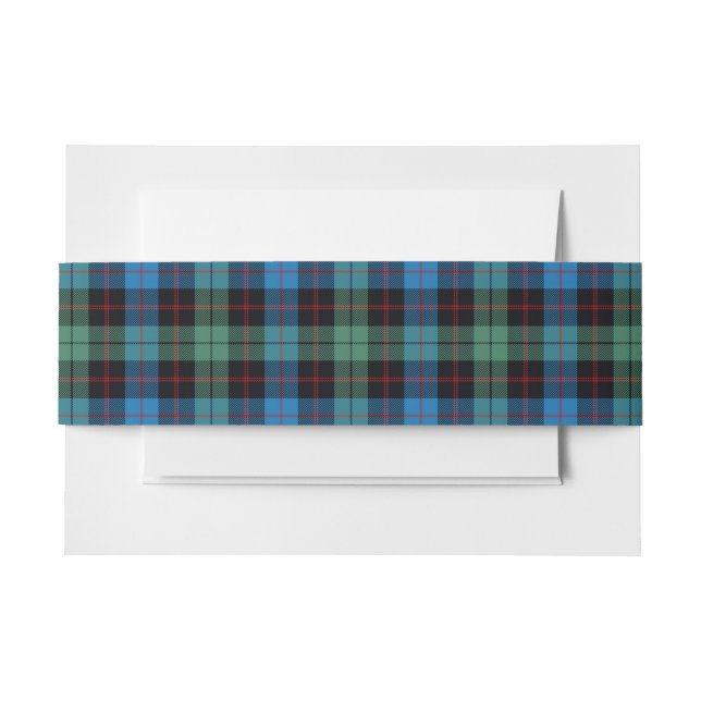 Bandeau De Faire-part Guthrie Scottish Tartan Belly Band (Devant Example)