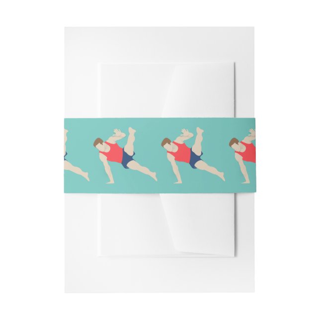Bandeau De Faire-part Gymnaste masculin (Devant example)