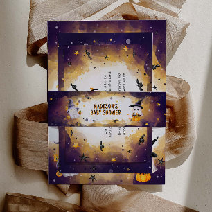 Bandeau De Faire-part Halloween Baby shower Invitation Bande Belly