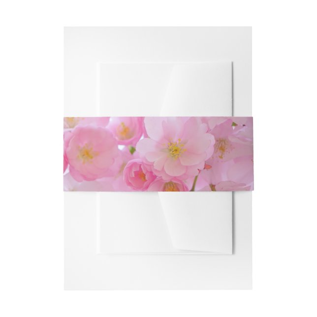 Bandeau De Faire-part HAMbyWhiteGlove Invitation Band - Cerise japonaise (Devant example)