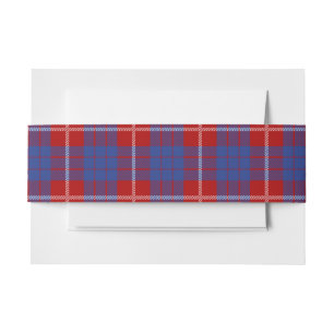 Bandeau De Faire-part Hamilton Scottish Tartan Belly Band