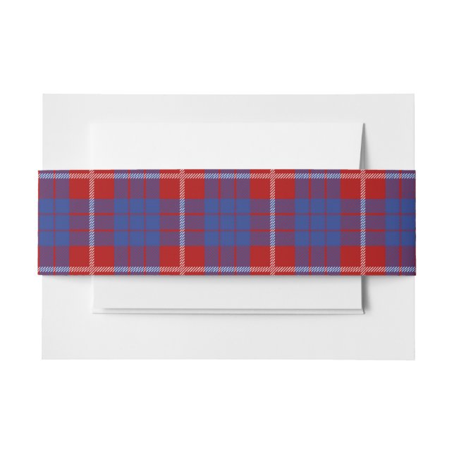 Bandeau De Faire-part Hamilton Scottish Tartan Belly Band (Devant Example)