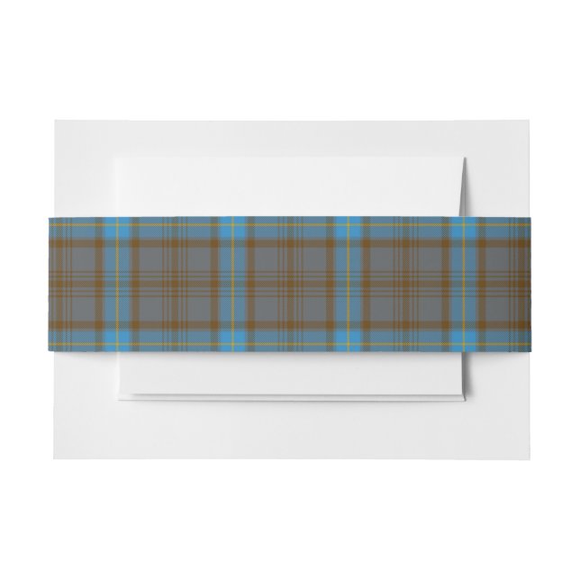 Bandeau De Faire-part Hanna Scottish Tartan Belly Band (Devant Example)