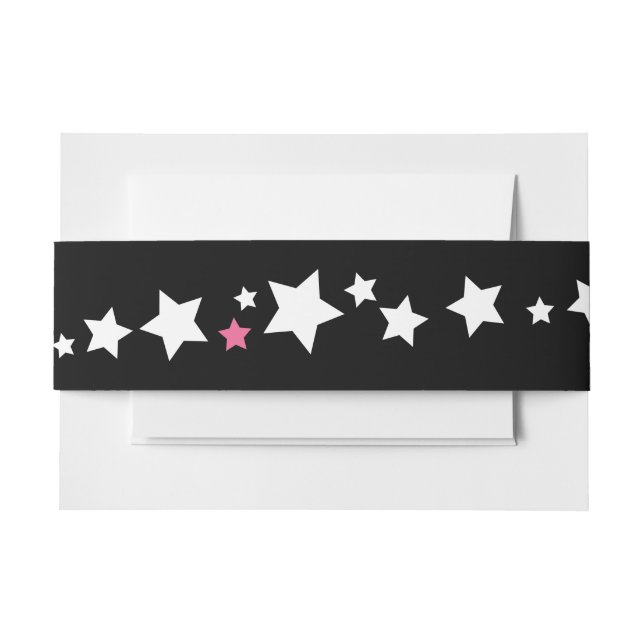 Bandeau De Faire-part Hemsa Beauty Bat mitzvah Enveloppe Wrap Band (Devant Example)