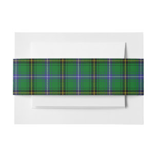 Bandeau De Faire-part Henderson Scottish Tartan Belly Band