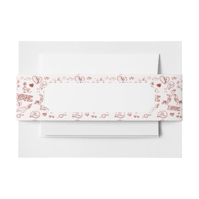 Bandeau De Faire-part Heureuse Sainte-Valentin (Devant Example)