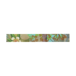 Bandeau De Faire-part Hula Vintage Floral Graphisme Floral Hawaii