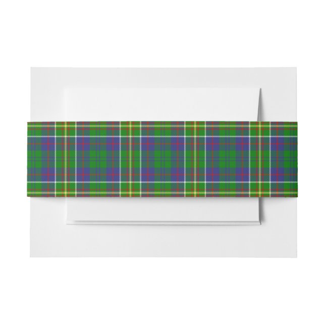 Bandeau De Faire-part Hunter Scottish Tartan Belly Band (Devant Example)