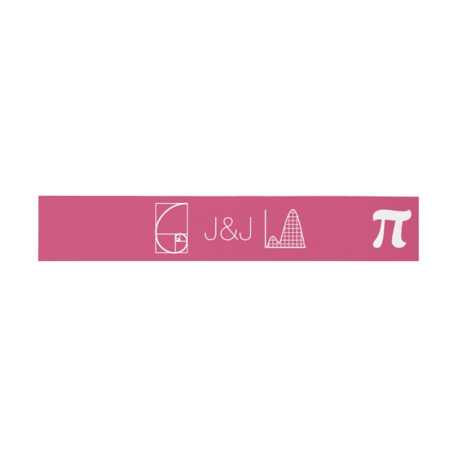 Bandeau De Faire-part Il s'ajoute dans Raspberry Invitation Belly Band (Plat)