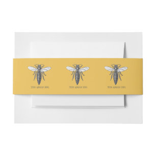 Bandeau De Faire-part Illustration d'antiquité de l'insecte de la reine 