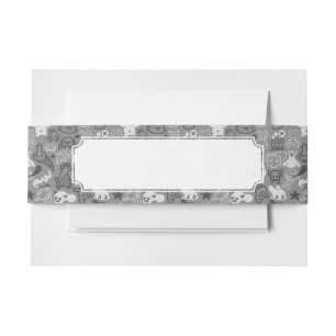 Bandeau De Faire-part illustration de motif de griffonnages