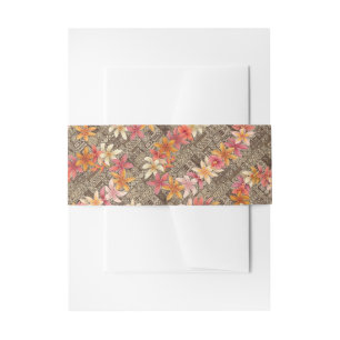 Bandeau De Faire-part imprimé hawaïen 