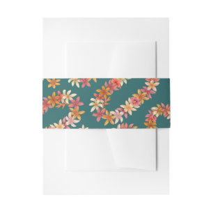 Bandeau De Faire-part imprimé hawaïen 