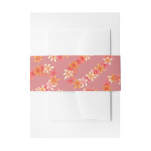 Bandeau De Faire-part imprimé hawaïen 