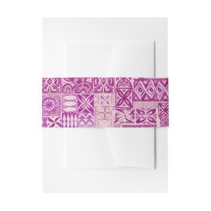 Bandeau De Faire-part imprimé hawaïen 