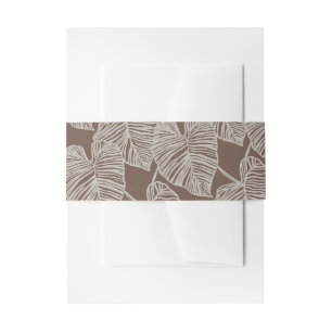 Bandeau De Faire-part imprimé hawaïen 