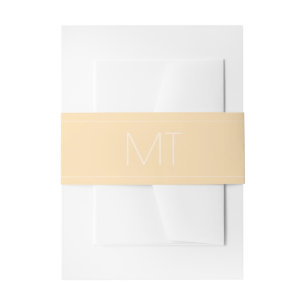 Bandeau De Faire-part Initiales tonales Champagne moderne