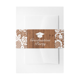 Bandeau De Faire-part Invitation à l'Enveloppe de la fête de graduatio