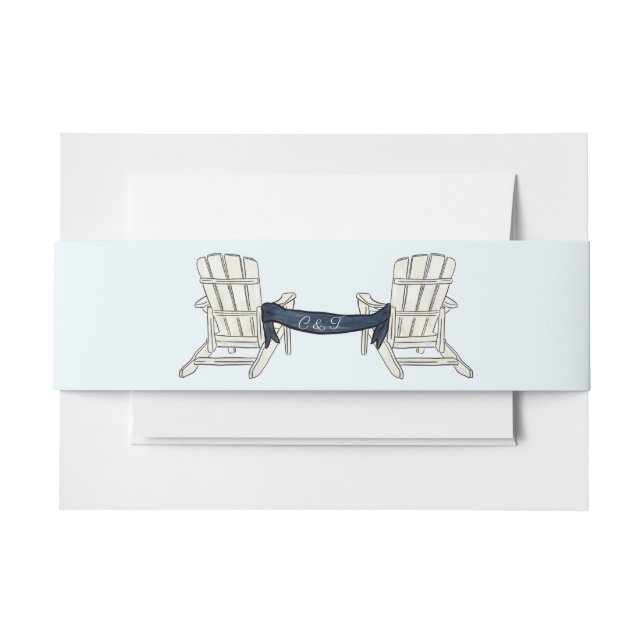 Bandeau De Faire-part Invitation Adirondack Belly Band (Devant Example)