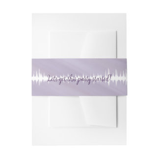 Bandeau De Faire-part Invitation Bande Belly Violet Sound Waves
