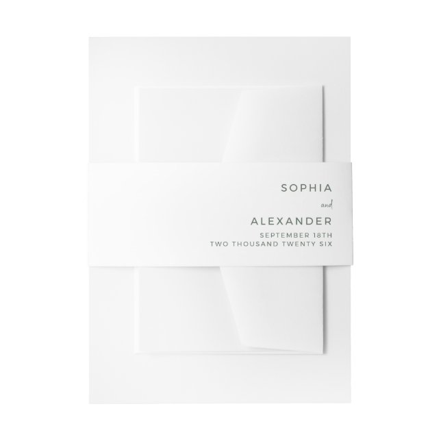 Bandeau De Faire-part Invitation Bande Ventrale (Devant example)