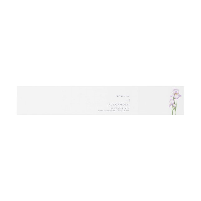 Bandeau De Faire-part Invitation Bande Ventrale (Plat)