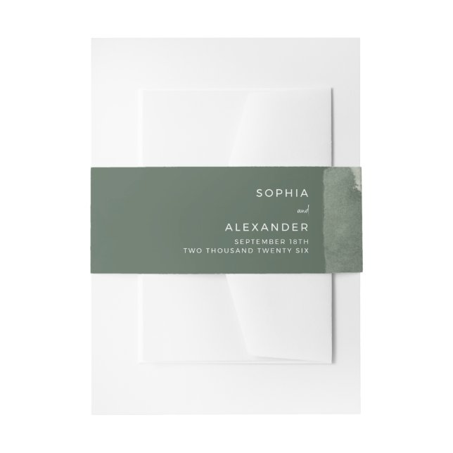 Bandeau De Faire-part Invitation Belly Band (Devant example)