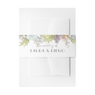 Bandeau De Faire-part Invitation de mariage florale