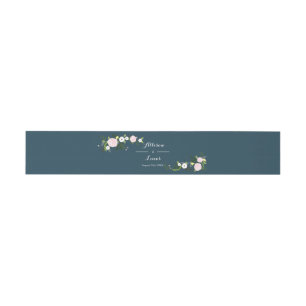 Bandeau De Faire-part Invitation Jardin floral de la Marine Bande de ven