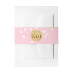 Bandeau De Faire-part Invitation moderne avec points de confettis brilla