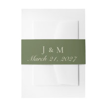 Invitation Olive et Beige